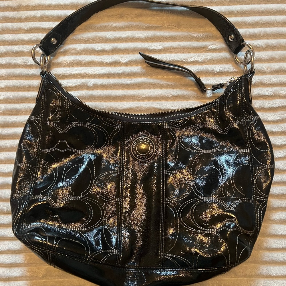 Black coach purse
